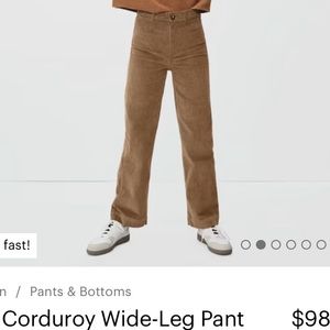 Everlane corduroy wide leg pant